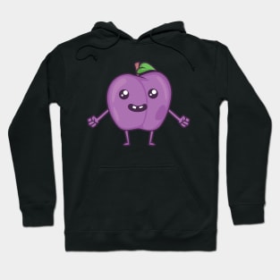 Kawaii Cartoon Pflaume Hoodie